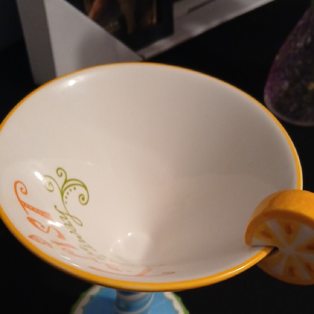 Twist The Night Away Tipsy-Tini Martini Glass with Lemon Wedge - Picture 6 of 8